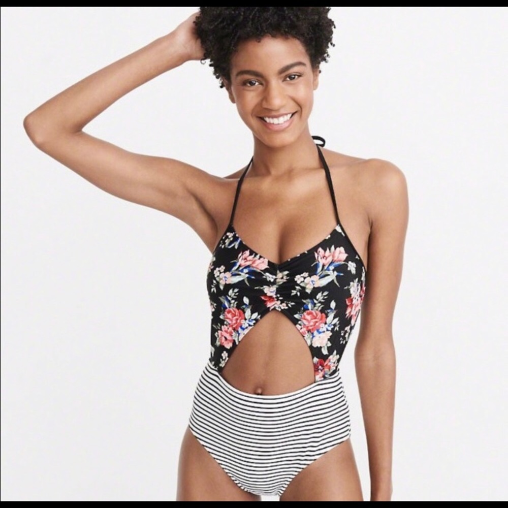 Abercrombie & Fitch cut-out one piece swimsuit